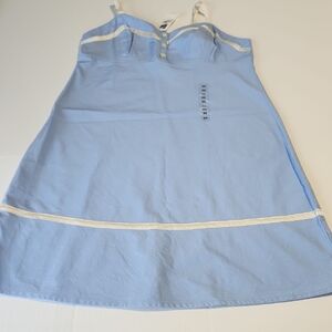 GAP Light Blue and White Striped Blouse, XS